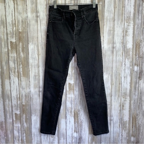 Everlane Black The High Rise Skinny Button Fly Jeans - Picture 2 of 6